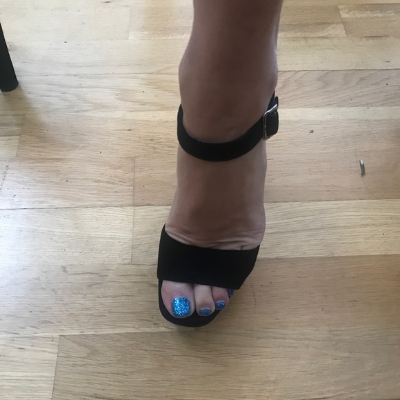 REAL Prada black suede platforms. 6.5 or 7 - Picture 2 of 16